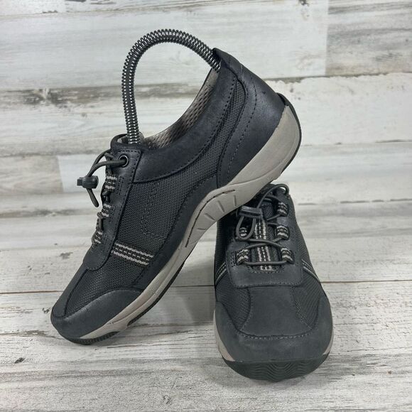 Dansko Womens Mesh Leather Drawstring Sneakers Comfort Shoes Gray‎ Size 36 - Picture 5 of 9